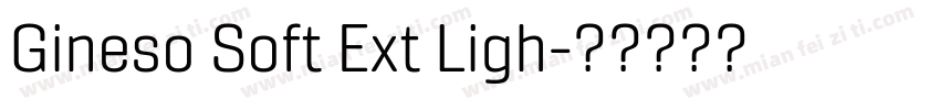 Gineso Soft Ext Ligh字体转换
